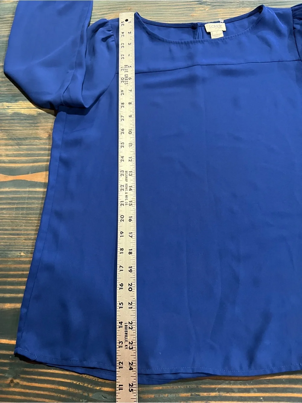 J. Crew Women's Cobalt Blue Long-Sleeve Blouse Size S - New without tag